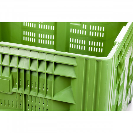 Caisse palette plastique ajourée grand volume 1200 x 1200 Caisse palette plastique ajourée grand volume 1200 x 1200