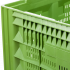 Caisse palette plastique ajourée grand volume 1200 x 1200 Caisse palette plastique ajourée grand volume 1200 x 1200