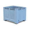 Caisse palette plastique ajourée renforcée haute 1200 x 1000