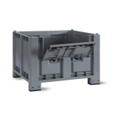 Caisse palette plastique avec trappe d'accès 1200 x 1000 Caisse palette plastique avec trappe d'accès 1200 x 1000