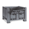 Caisse palette plastique avec trappe d'accès 1200 x 800 - 600 L