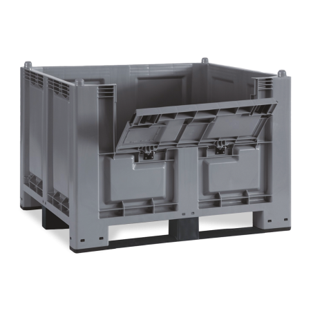 Caisse palette plastique avec trappe d'accès 1200 x 800 - 600 L Caisse palette plastique avec trappe d'accès 1200 x 800 - 600 L