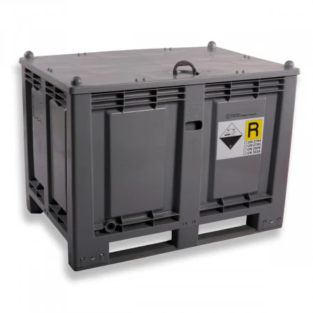 Caisse palette plastique certifiée ADR et UN 1200 x 800 Caisse palette plastique certifiée ADR et UN 1200 x 800