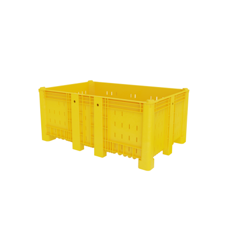 Caisse palette plastique monobloc ajourée longue 1600 x 1050 Caisse palette plastique monobloc ajourée longue 1600 x 1050