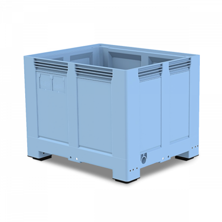 Caisse palette plastique pleine renforcée haute 1200 x 1000 Caisse palette plastique pleine renforcée haute 1200 x 1000