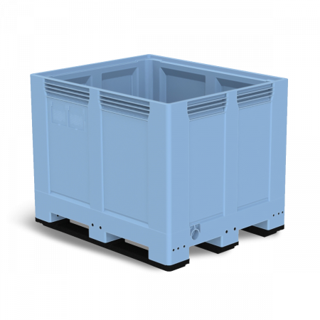 Caisse palette plastique pleine renforcée haute 1200 x 1000 Caisse palette plastique pleine renforcée haute 1200 x 1000