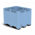 Caisse palette plastique pleine renforcée haute 1200 x 1000 Caisse palette plastique pleine renforcée haute 1200 x 1000