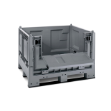 Caisse palette plastique pliable avec porte 1200 x 1000 Caisse palette plastique pliable avec porte 1200 x 1000