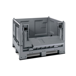 Caisse palette plastique pliable avec porte 1200 x 1000