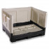 Caisse palette plastique pliable Smartbox avec trappe d'accès 1200 x 1000 Caisse palette plastique pliable Smartbox avec trappe d'accès 1200 x 1000
