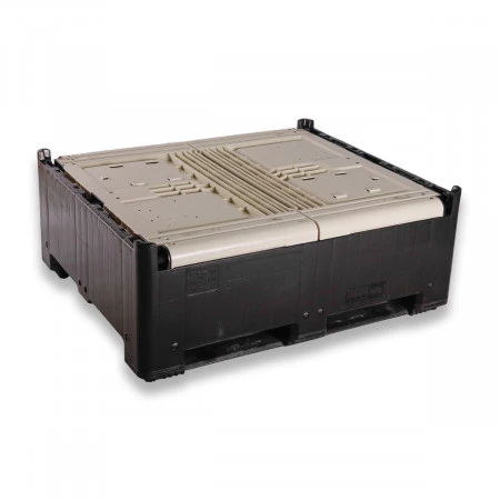 Caisse palette plastique pliable Smartbox Grande hauteur 1200 x 1000 Caisse palette plastique pliable Smartbox Grande hauteur 1200 x 1000