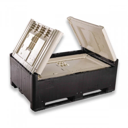 Caisse palette plastique pliable Smartbox Grande hauteur 1200 x 800 Caisse palette plastique pliable Smartbox Grande hauteur 1200 x 800