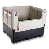 Caisse palette plastique pliable Smartbox Grande hauteur à trappe d'accès 1200 x 1000 Caisse palette plastique pliable Smartbox Grande hauteur à trappe d'accès 1200 x 1000