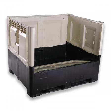 Caisse palette plastique pliable Smartbox Grande hauteur à trappe d'accès 1200 x 1000 Caisse palette plastique pliable Smartbox Grande hauteur à trappe d'accès 1200 x 1000