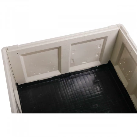 Caisse palette plastique pliable Smartbox Grande hauteur à trappe d'accès 1200 x 1000 Caisse palette plastique pliable Smartbox Grande hauteur à trappe d'accès 1200 x 1000