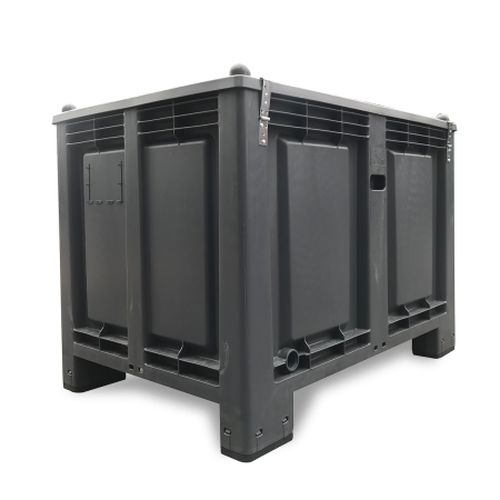 Caisse palette plastique recyclé verrouillable 1200 x 800 Caisse palette plastique recyclé verrouillable 1200 x 800