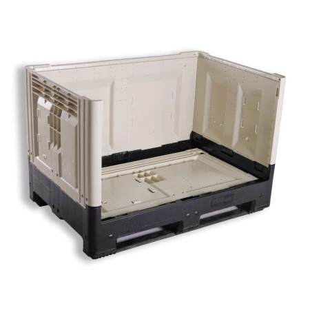 Caisse palette pliable Smartbox avec trappe d'accès 1200 x 800 Caisse palette pliable Smartbox avec trappe d'accès 1200 x 800