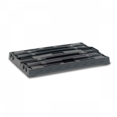 Couvercle de protection pour caisse palette plastique et coiffe de palette plastique Couvercle de protection pour caisse palette plastique et coiffe de palette plastique