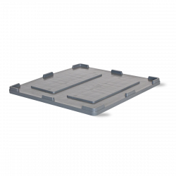 Couvercle pour caisse palette plastique grand volume 1200x1200