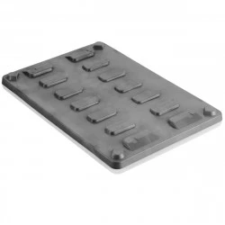 Couvercle pour caisse palette plastique monobloc 1200 x 800