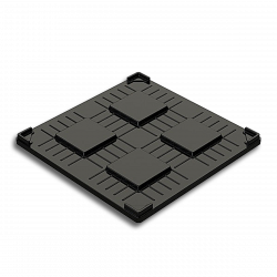 Couvercle renforcé pour caisse palette plastique renforcée 1200 x 1200