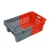 Bac plastique 600 x 400 bicolore emboîtable 70% ajouré Bac plastique 600 x 400 bicolore emboîtable 70% ajouré