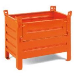 Caisse-palette compacte avec mi-ouvrant