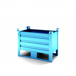 Caisse-palette tôlée compacte