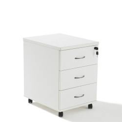Caisson de bureau bois mobile - 3 tiroirs