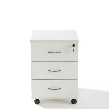 Caisson de bureau bois mobile - 3 tiroirs Caisson de bureau bois mobile - 3 tiroirs