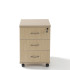 Caisson de bureau bois mobile - 3 tiroirs Caisson de bureau bois mobile - 3 tiroirs
