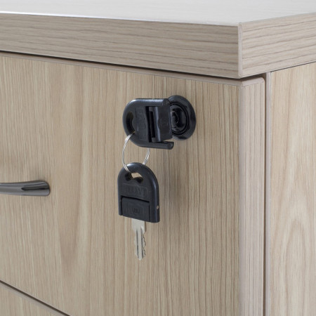 Caisson de bureau bois mobile - 3 tiroirs Caisson de bureau bois mobile - 3 tiroirs