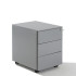 Caisson mobile métallique gris alu Caisson mobile métallique gris alu