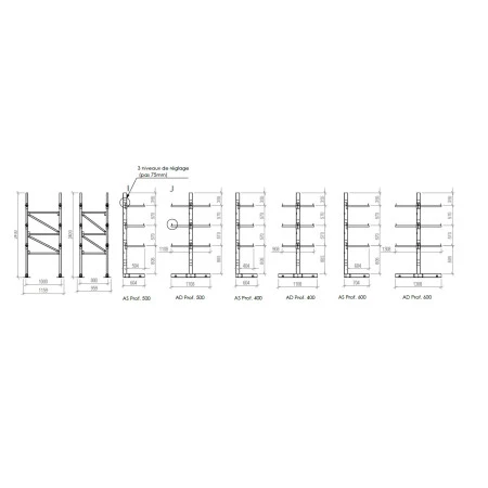 Cantilever mi-lourd First Cantilever mi-lourd First