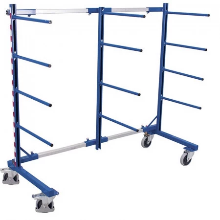 Cantilever mobile réglable - Simple face - 3 montants - Long 840 x 2200 mm Cantilever mobile réglable - Simple face - 3 montants - Long 840 x 2200 mm