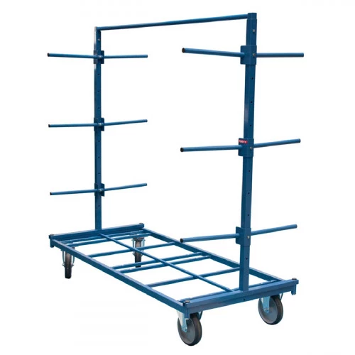 Chariot cantilever mobile reglable