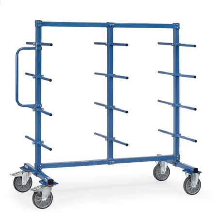 Chariot cantilever double face avec poignée Chariot cantilever double face avec poignée