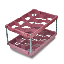 Panier lave vaisselle 528 x 355 - diamètre 120 - 11 compartiments