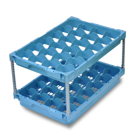 Panier lave vaisselle 528 x 355 - diamètre 80 - 24 compartiments