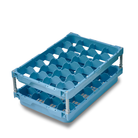 Panier lave vaisselle 528 x 355 - diamètre 80 - 24 compartiments