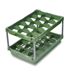 Panier lave vaisselle 528 x 355 - diamètre 95 - 15 compartiments