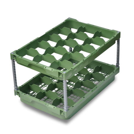 Panier lave vaisselle 528 x 355 - diamètre 95 - 15 compartiments