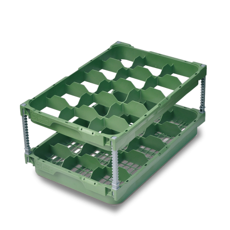 Panier lave vaisselle 528 x 355 - diamètre 95 - 15 compartiments Panier lave vaisselle 528 x 355 - diamètre 95 - 15 compartiments