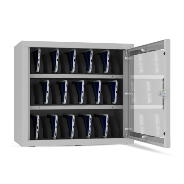 Armoire De Rangement Téléphone 24 Casiers – Coffre-fort Verrouillable En Alliage Aluminium, Montage Mural Ou Bureau, Pour école, Bureau, Salle De Sport