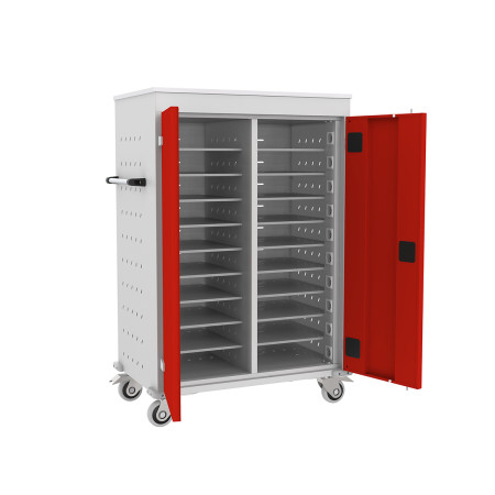Chariot pour ordinateur portable 17 pouces Idéal pour le transport et le stockage d'ordinateurs tout en les rechargeant. Chariot pour ordinateur portable 17 pouces Idéal pour le transport et le stockage d'ordinateurs tout en les rechargeant.