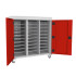 Chariot pour ordinateur portable 17 pouces 30 cases serrure à clef (non reproductible) 2 points Chariot pour ordinateur portable 17 pouces 30 cases serrure à clef (non reproductible) 2 points