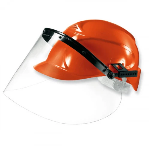 Casque de chantier à visière en acétate