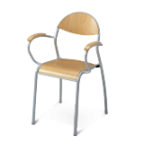 Chaise de professeur avec accoudoirs Chaise de professeur avec accoudoirs