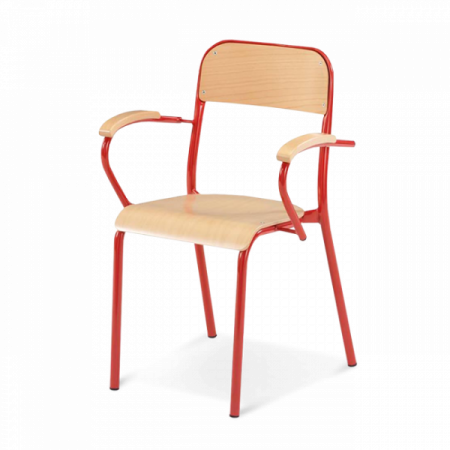 Chaise scolaire avec accoudoires