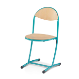 Chaise scolaire empilable avec appui sur table